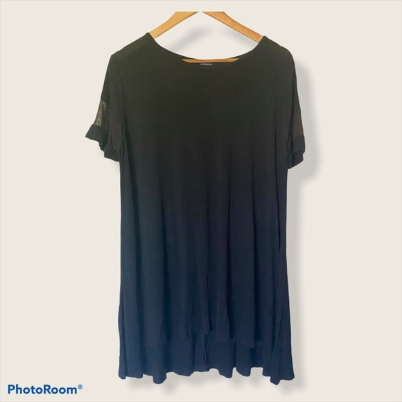 Brandy Melville 100% Linen Mesh Sleeve Dress - Picture 2 of 8